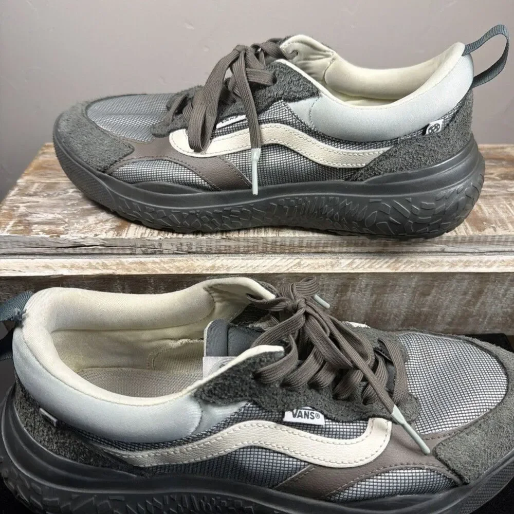 Vans Lowland CC/Sentry Suede Skate Sneakers Men's Sz 11 Grey Brown Cream EUC